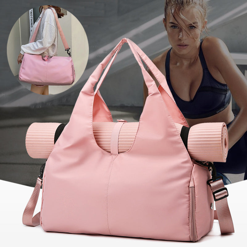Women Yoga Bag Sports Fitness Dry and Wet Separation Large Capacity Storage Travel Bags Can Carry Yoga Mats