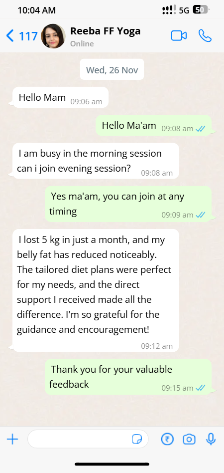 Chat Testimonial 4 (Weight Loss)