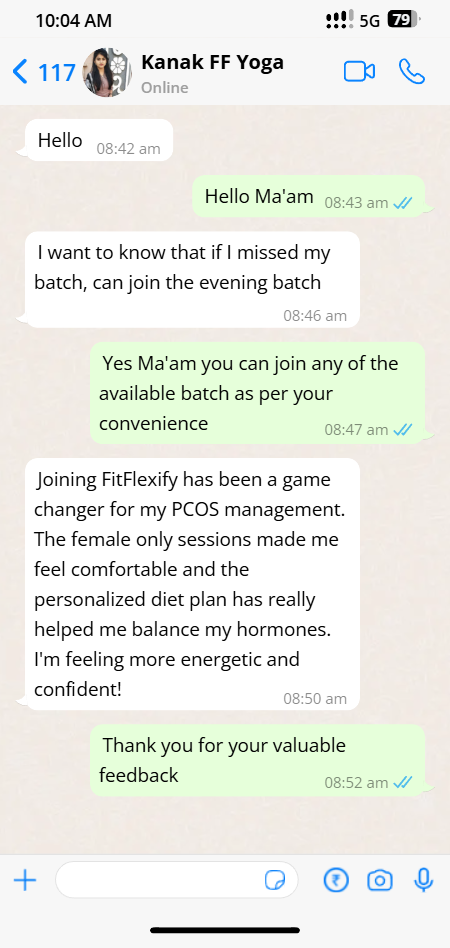 Chat Testimonial 5 (PCOS)